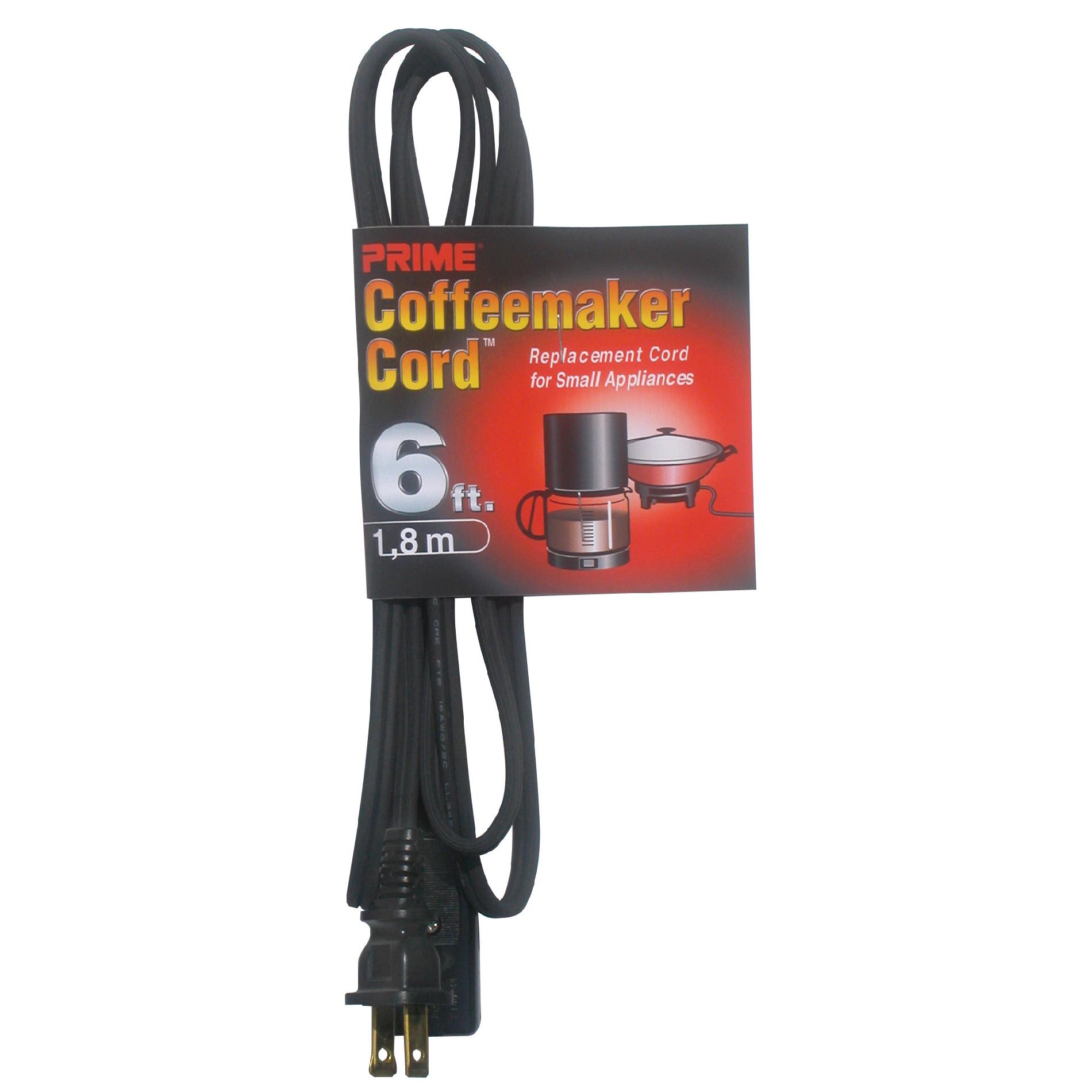 HC100506 Coffee Maker and Small Appliance Power Supply Cord, Black, 6-Feet