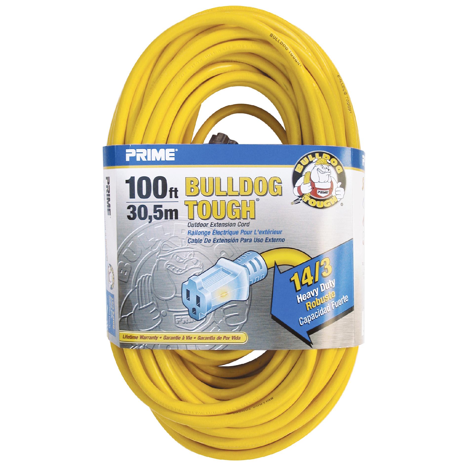 and Cable LT 511735 100-Foot 14/3 Sjtow Bulldog Lighted Outdoor Extension Cord