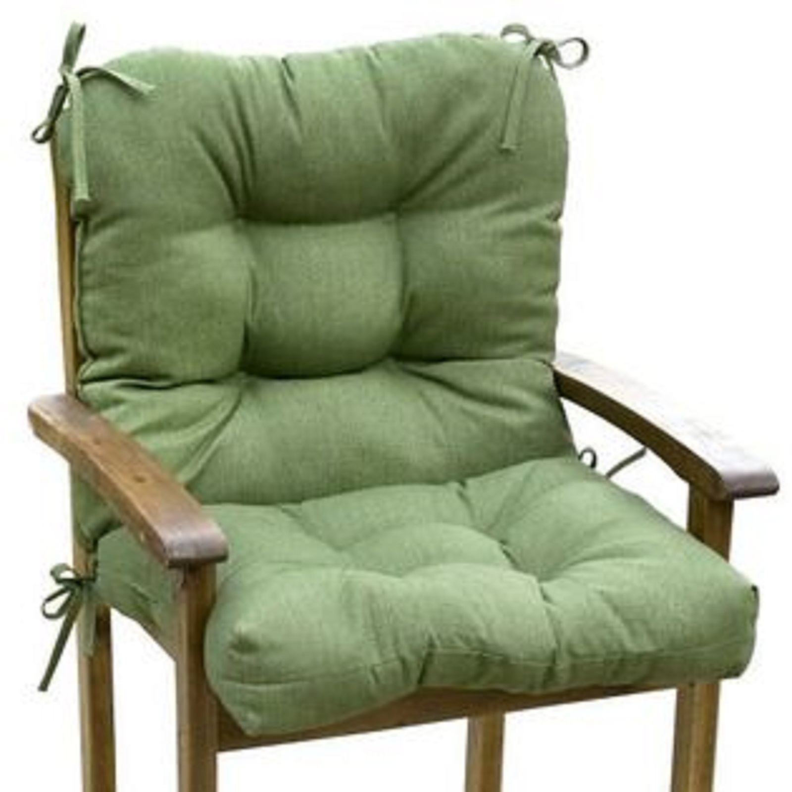 Greendale Home Fashions Outdoor High Back Chair Cushion, Hunter Spun