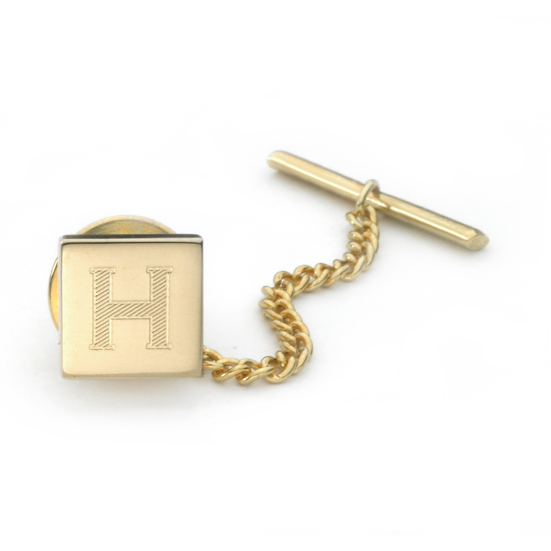 23K Yellow Gold Electroplated Tie Tack