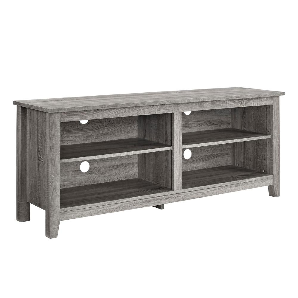 58 in. Reclaimed Ash Grey TV Stand
