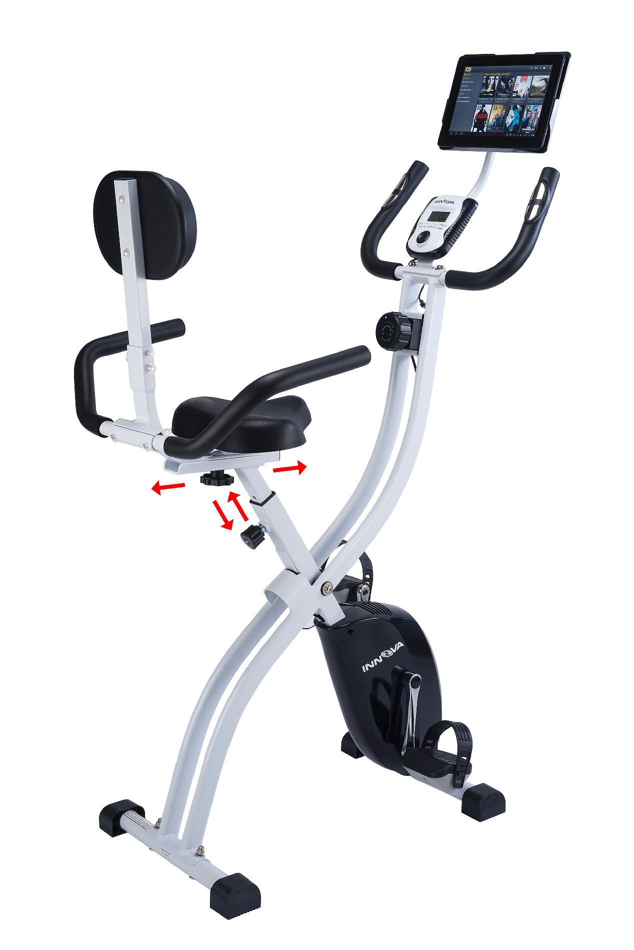 XBR450 Dual Function Folding Upright%2FRecumbent Bike with iPad