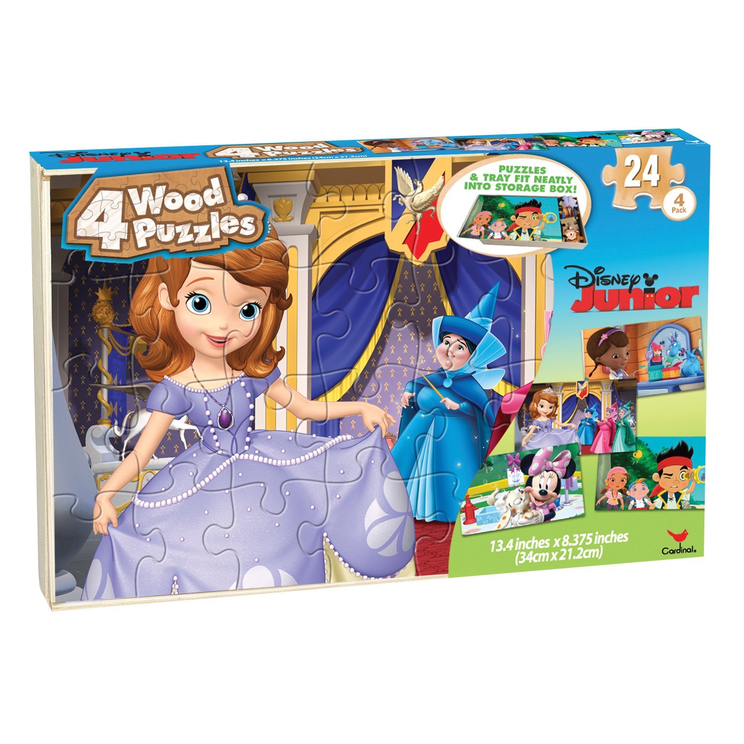 Disney 4Pack Wood Puzzles Disney Junior Toys & Games