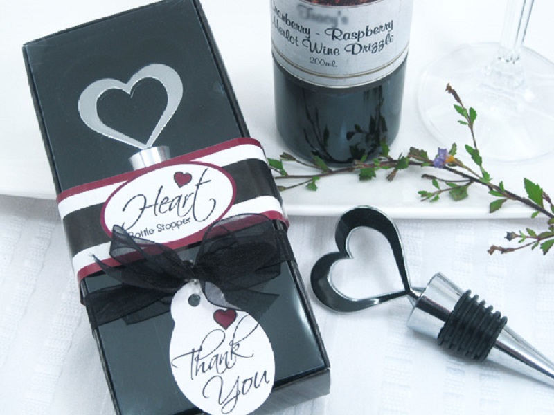 "Brilliant Heart" Bottle Stopper in Designer Gift Box [Case Pack of 100]