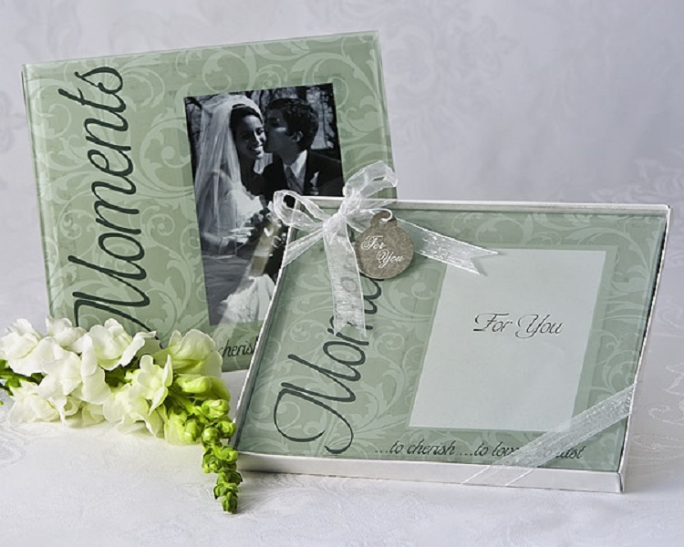 "Moments&#8230;" Glass Photo Frame Favor [Pack of 12]