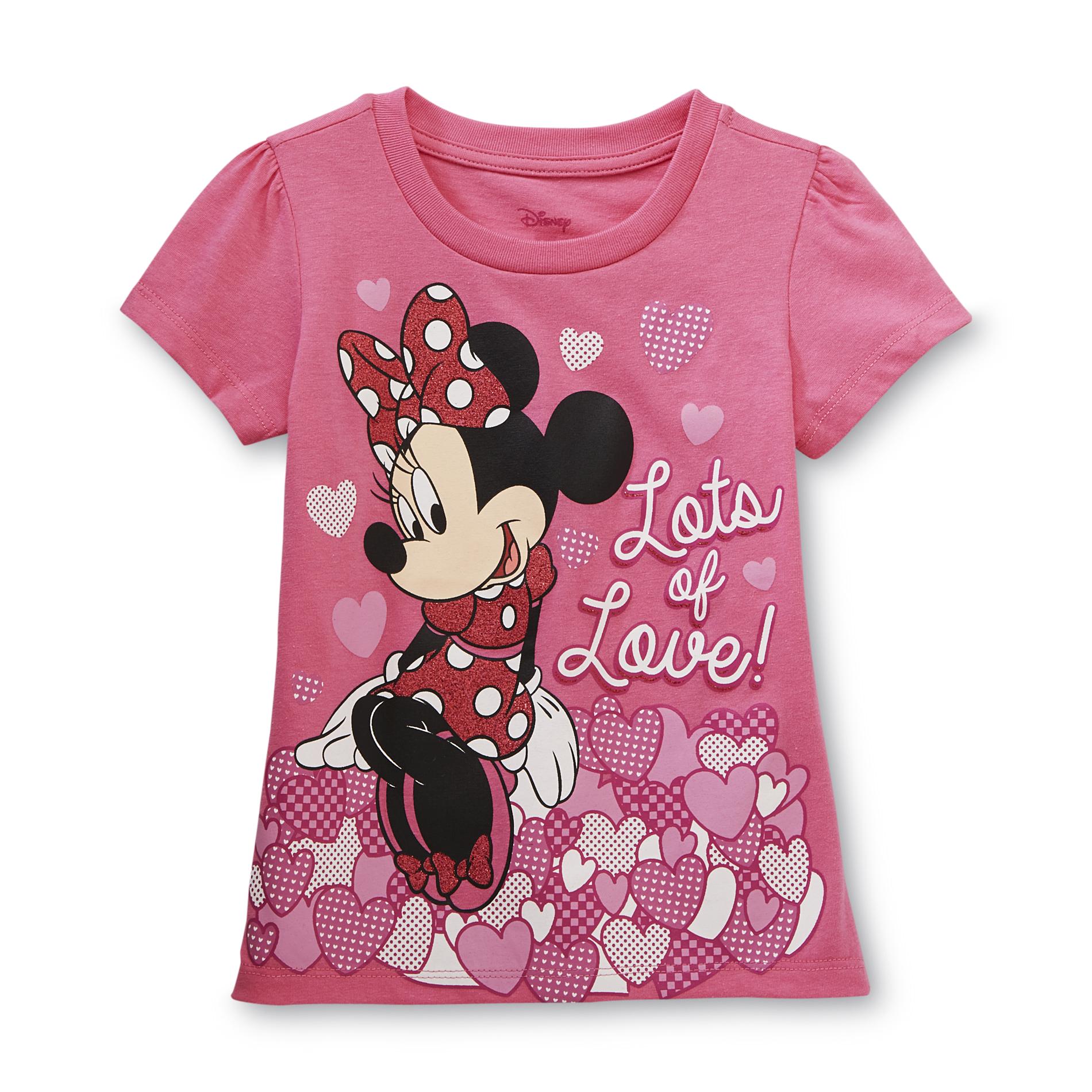 Disney Minnie Mouse Toddler Girl's Valentine's Day TShirt