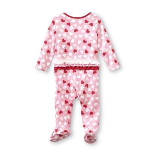Holiday Editions Newborn Girl's Valentine's Day Footed ...