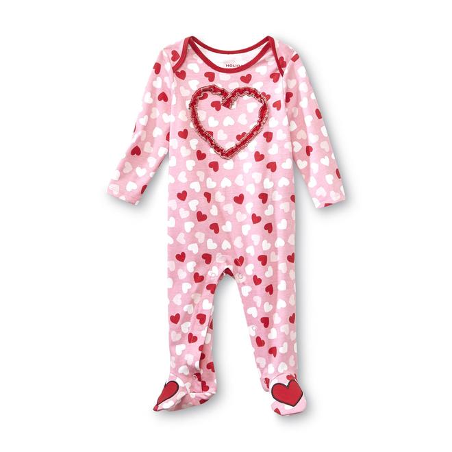 Holiday Editions Newborn Girl's Valentine's Day Footed ...