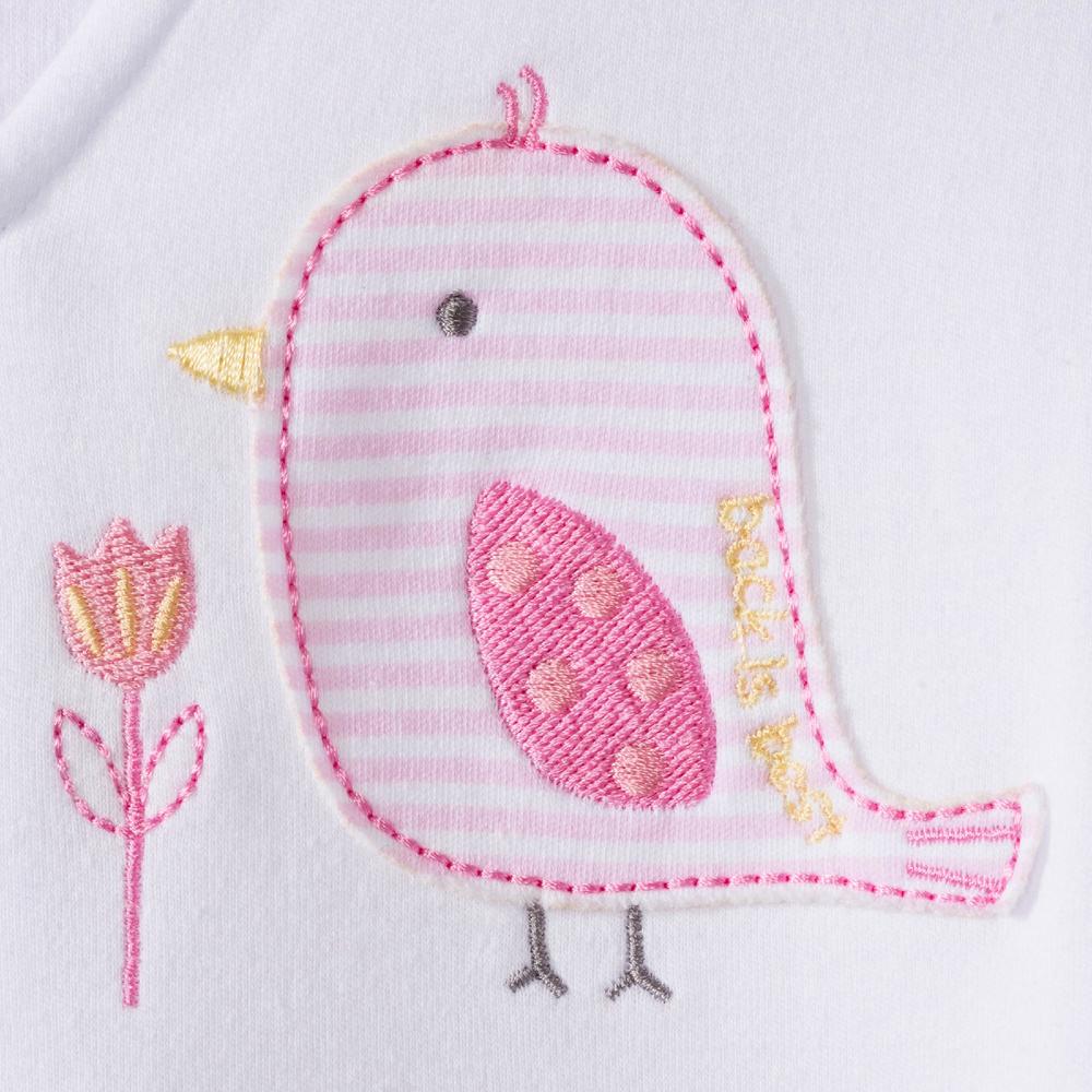 SleepSack Wearable Blanket, 100% Cotton - Pink Bird (Medium)