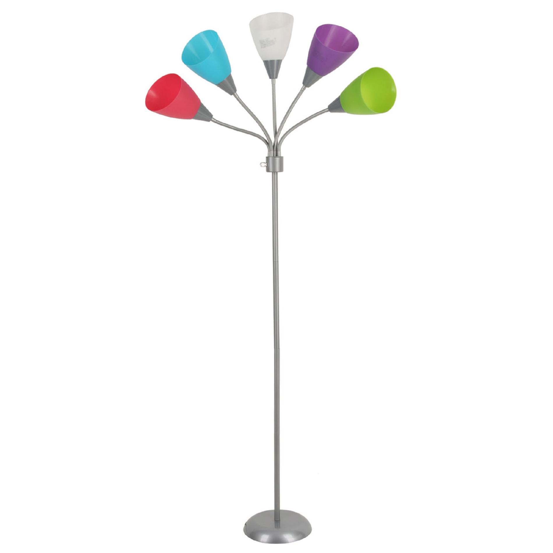 Essential Home Silver-Multi Floor Lamp - For the Home - Lamps 