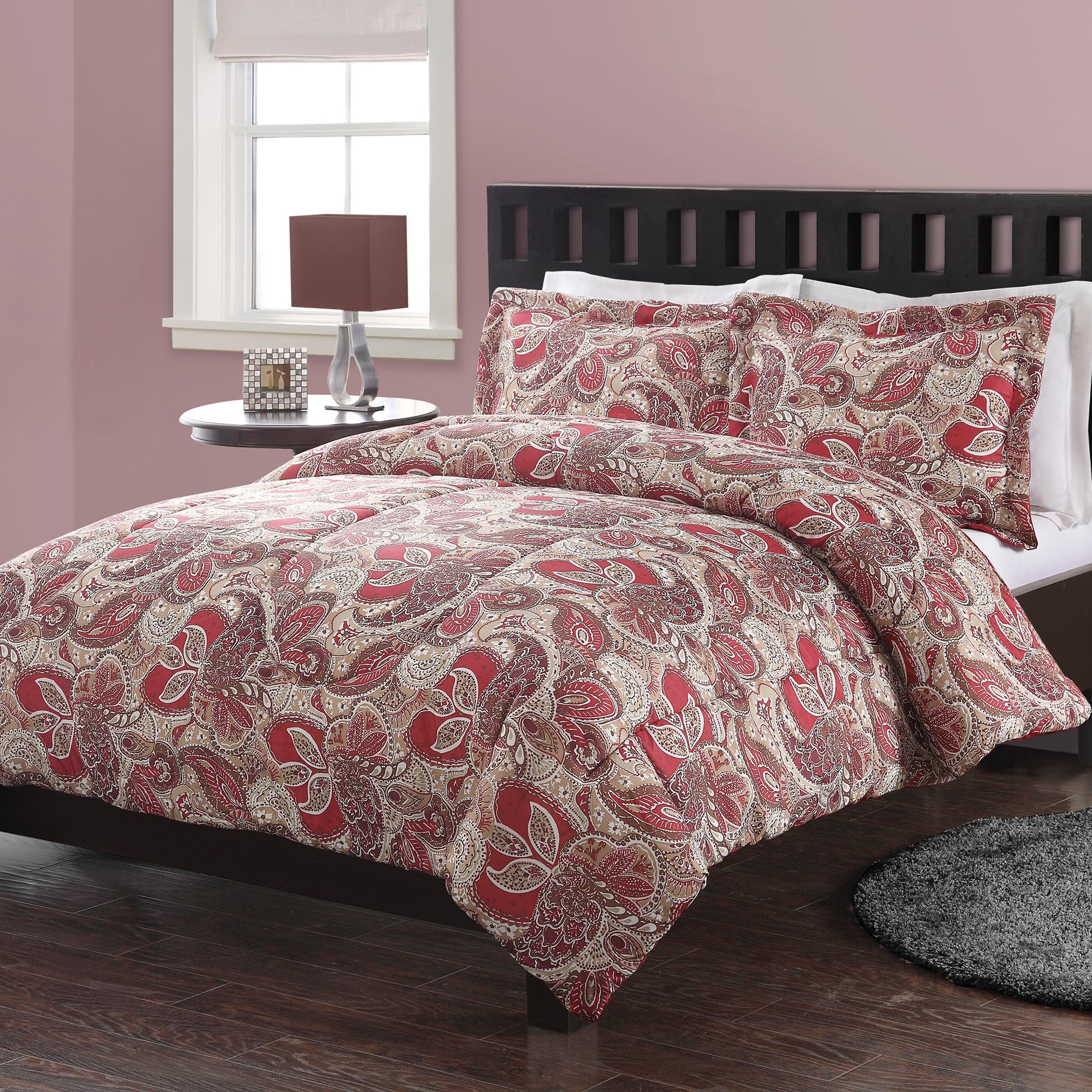 Colormate Microfiber forter Set Paisley