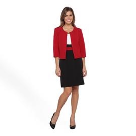 ... Women's Three-Quarter Sleeve Colorblock Jacket  Dress at Sears