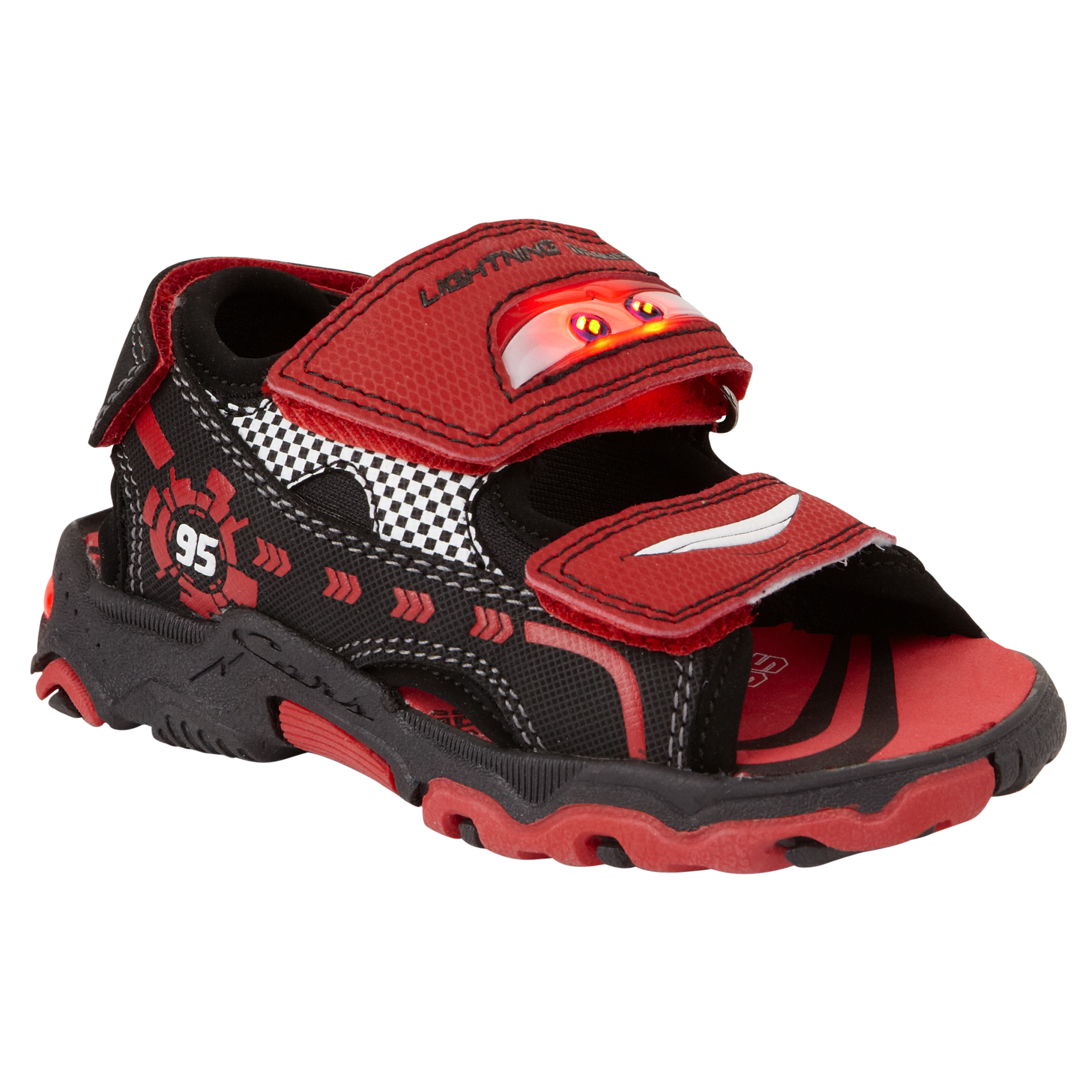 Disney Toddler Boy's Lighted Cars Sandal - Red - Clothing, Shoes ...