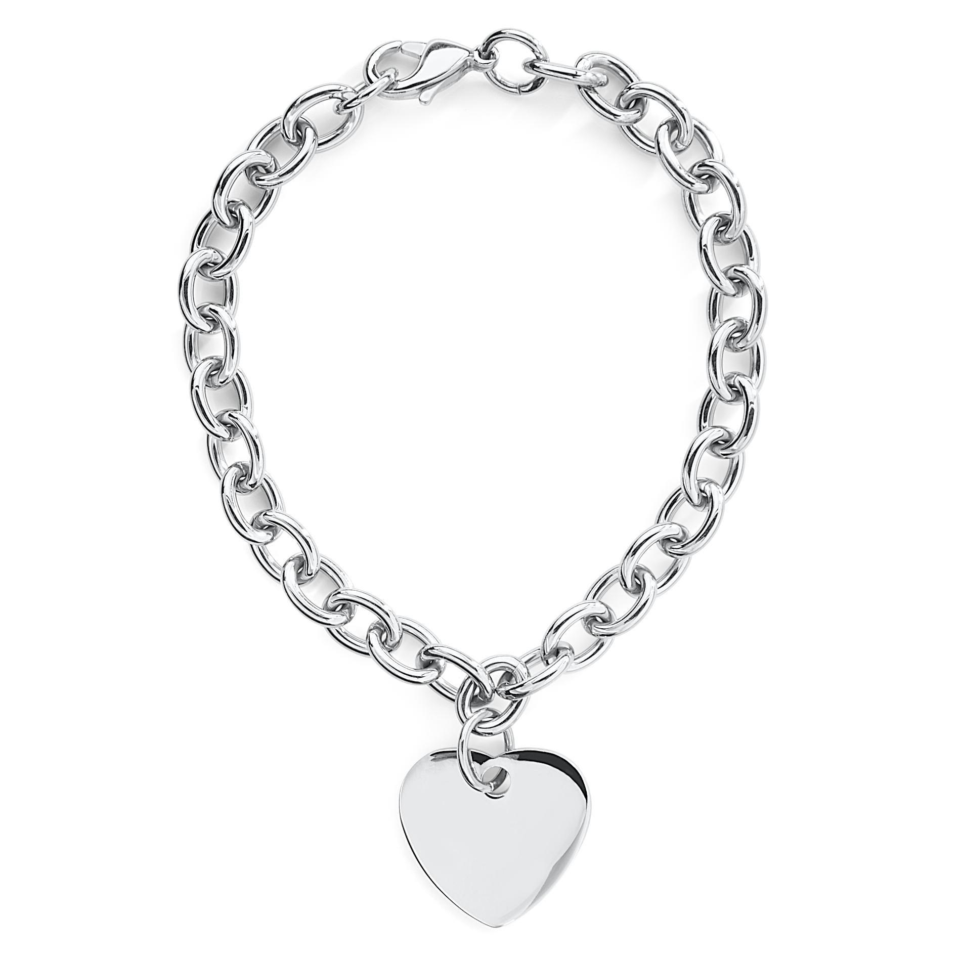 Stainless Steel Heart Charm Bracelet - Jewelry - Bracelets
