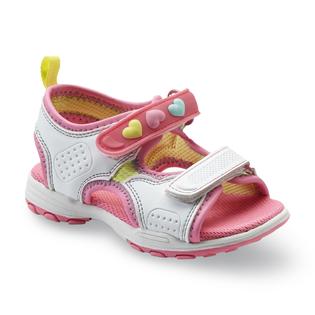 Carter's Toddler Girl's Hearty WhitePink Light-Up Sport Sandal ...