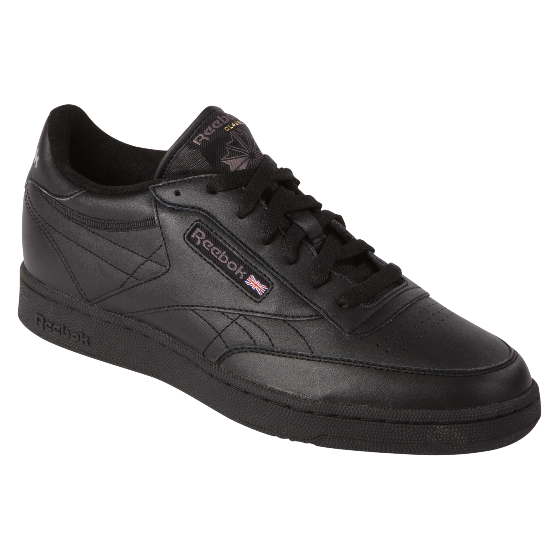 Men's Classic Club-C Black Casual Athletic Shoe -Extra Wide Width
