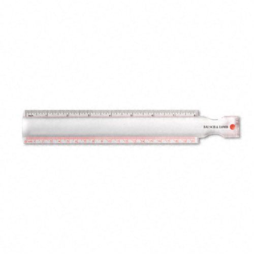 2X Magnifier/Ruler with Acrylic Lens, 10" Long