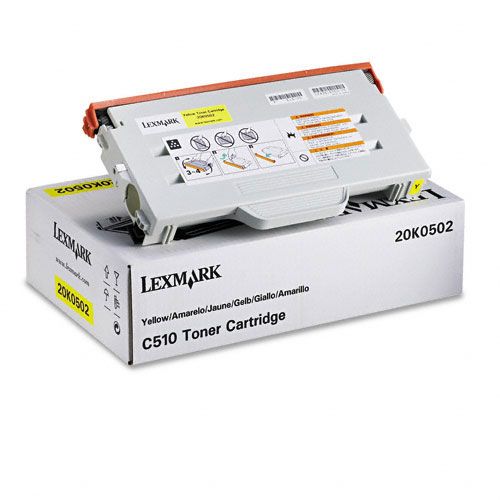 Lexmark 20K0502 Toner Cartridge, Yellow