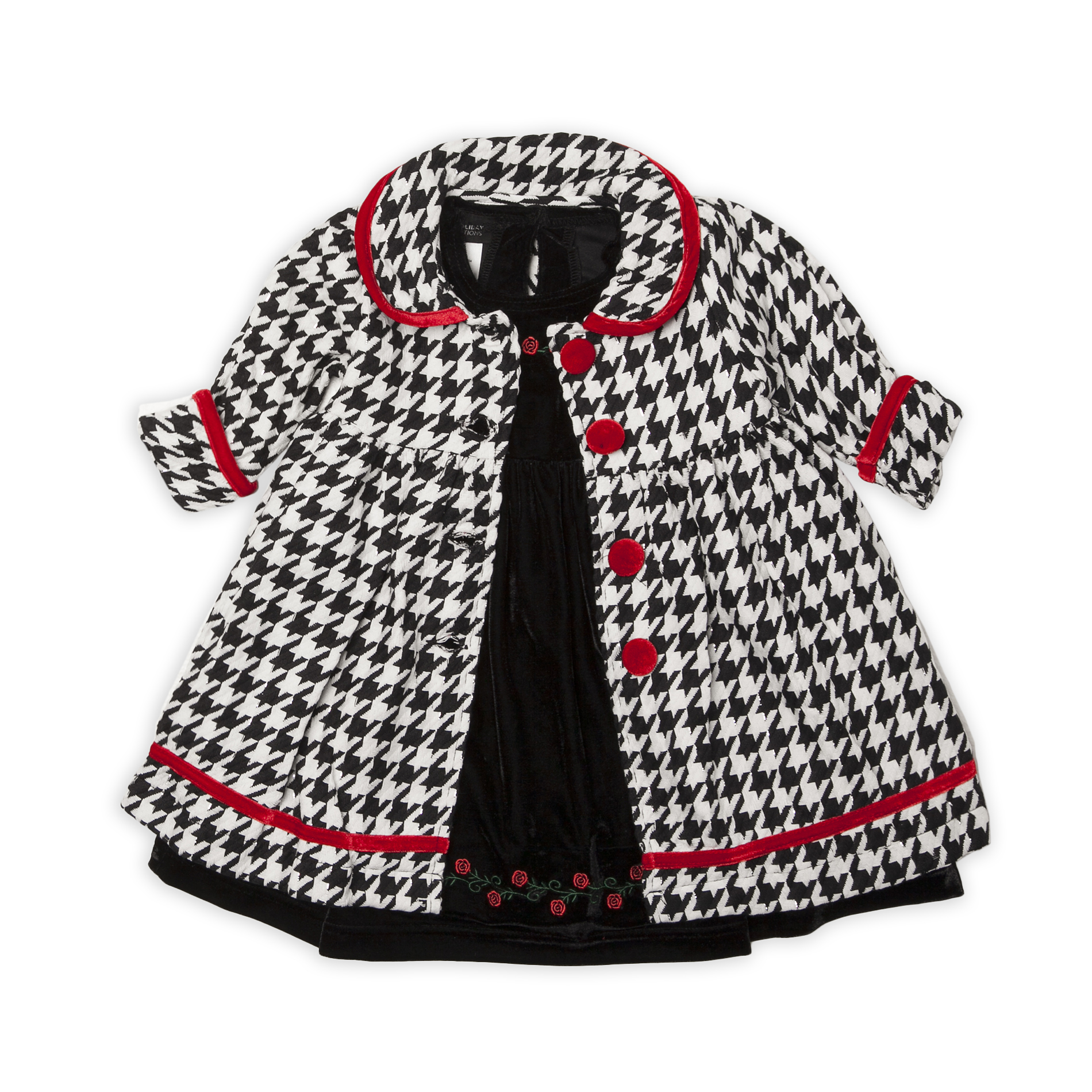 Holiday Editions Girl's Coat Dress Set Houndstooth Kids Kids' Clothing Girls' Clothing