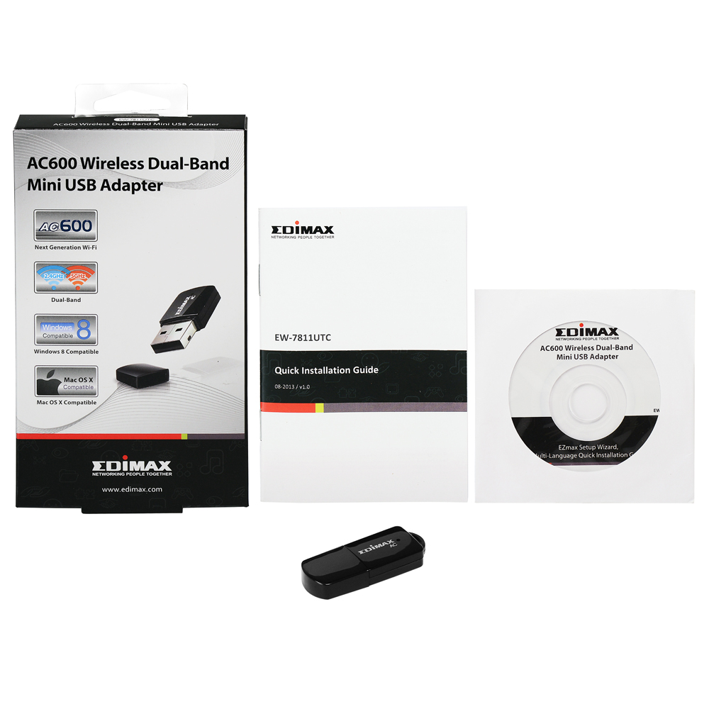 Edimax EW-7811UTC AC600 Wireless Dual-Band Mini USB Adapter
