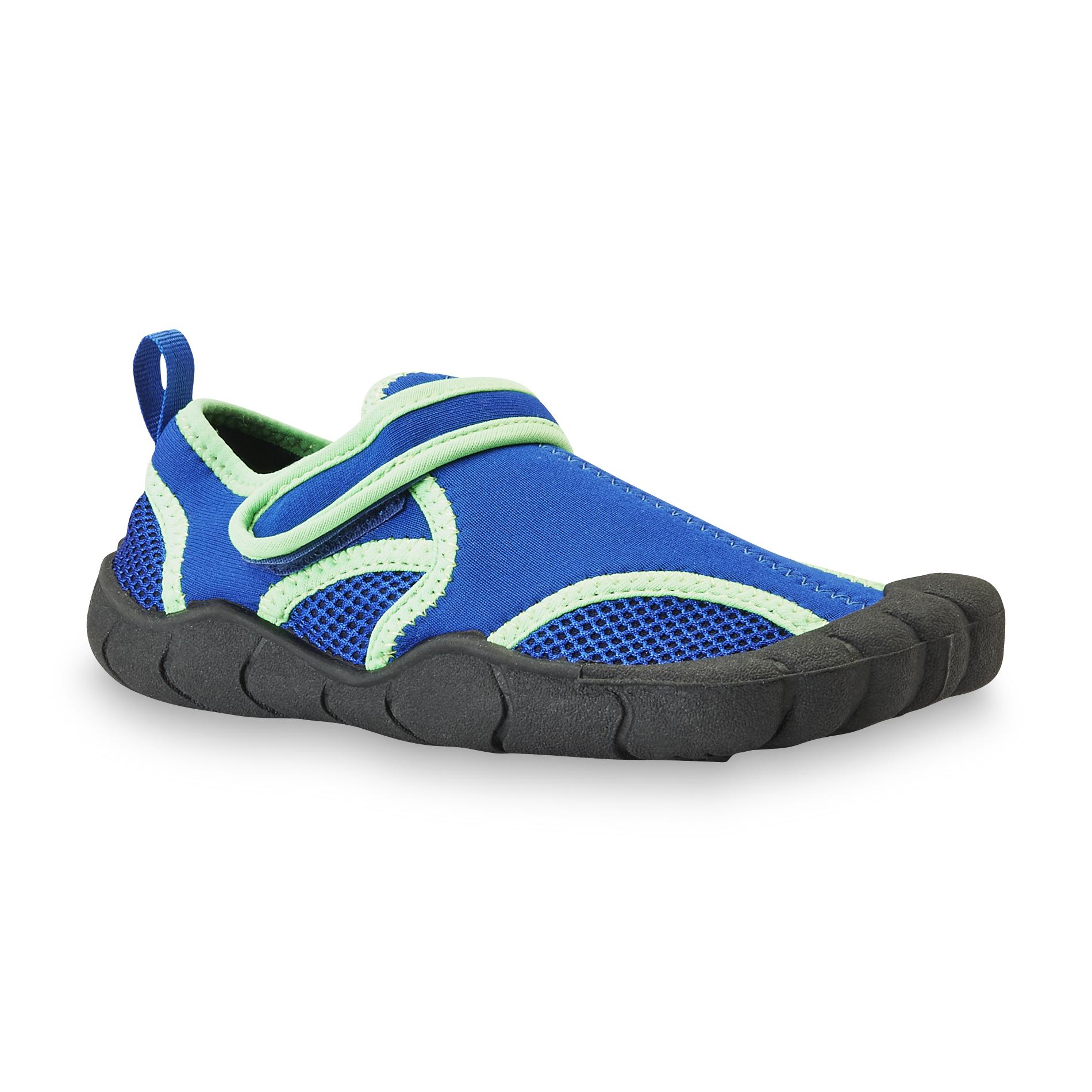 Personal Identity Toddler Boy's Zane Blue/Green Velcro Water Shoe