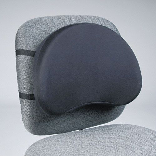 Kantek Deluxe Back Support, 15-1/2w x 3d x 11h, Black