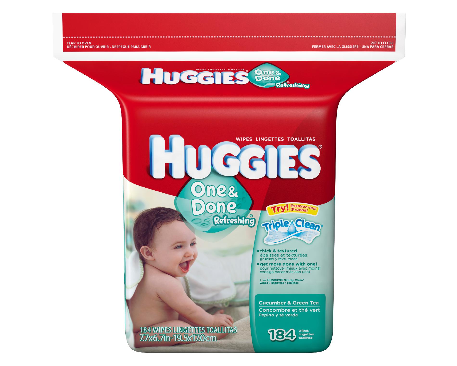 UPC 036000167924 Huggies One & Done Refreshing Baby Wipes, Refill