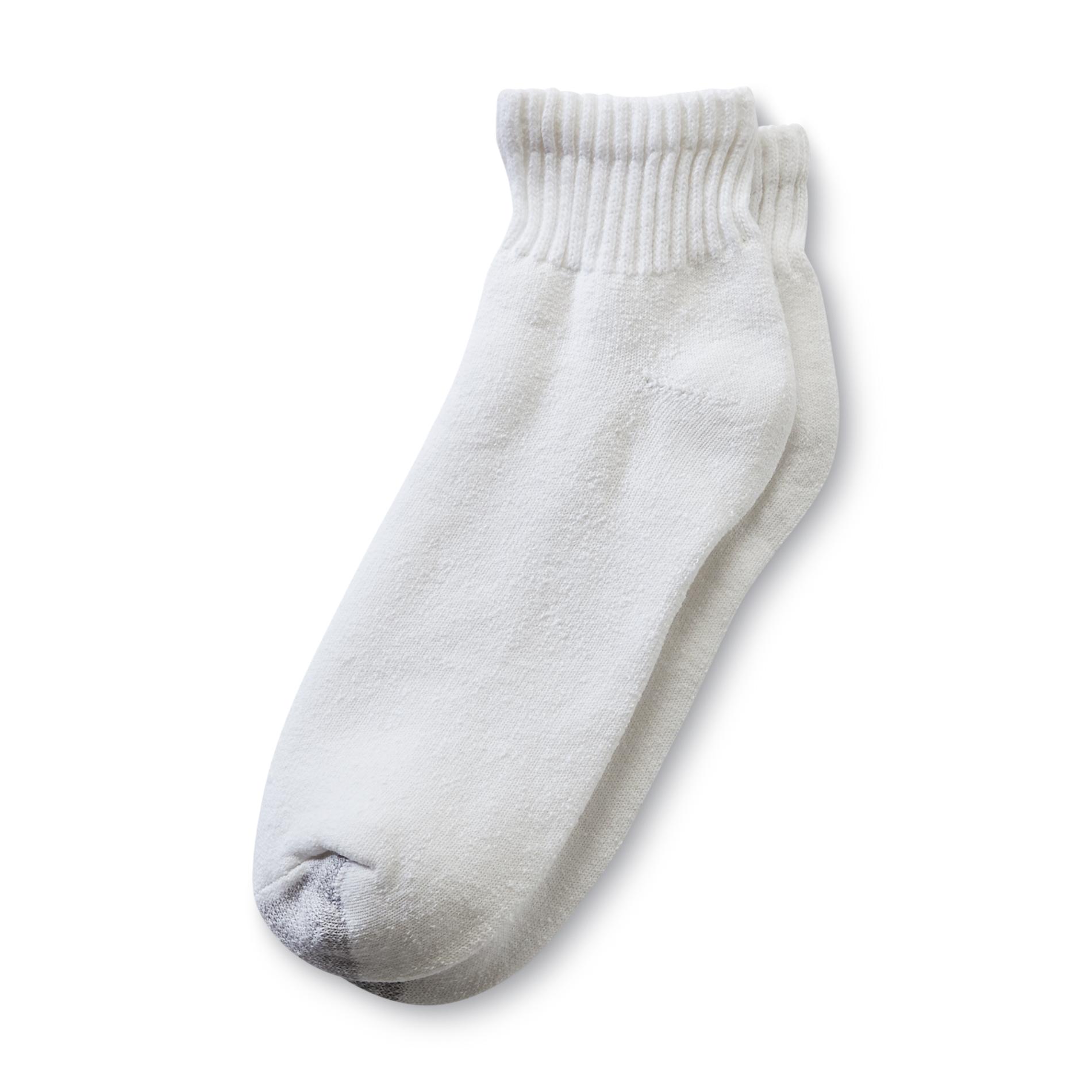 Silvertoe Men's 6Pack Quarter Sock White