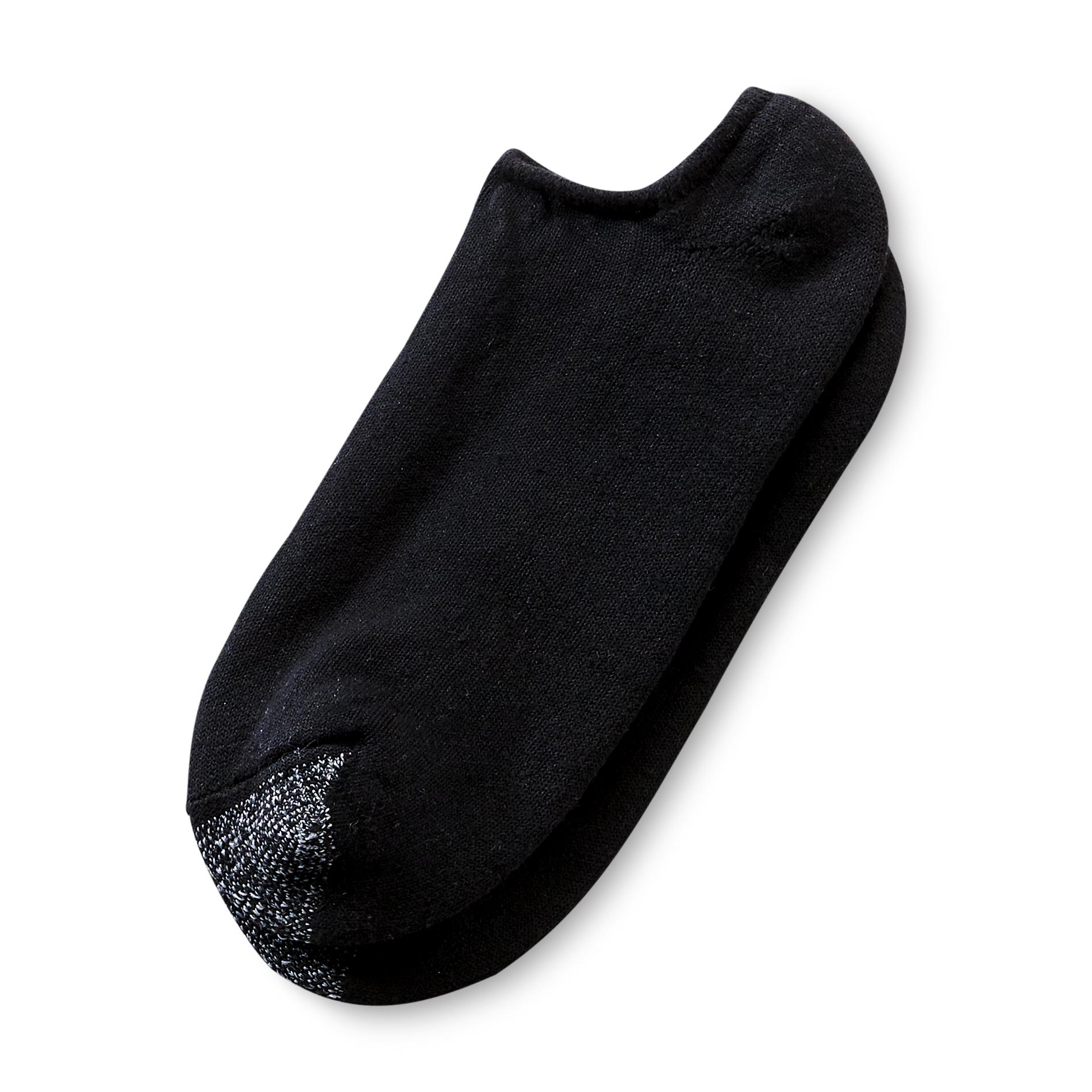 Silvertoe Men's Cushioned NoShow Socks 6 Pair