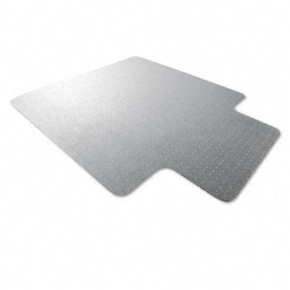 Polycarbonate Chair Mat, 48 x 53, with Lip, Clear