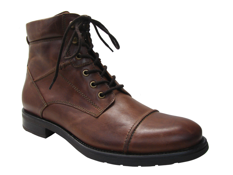 GBX Men's Bronze Leather Lace Up Boot