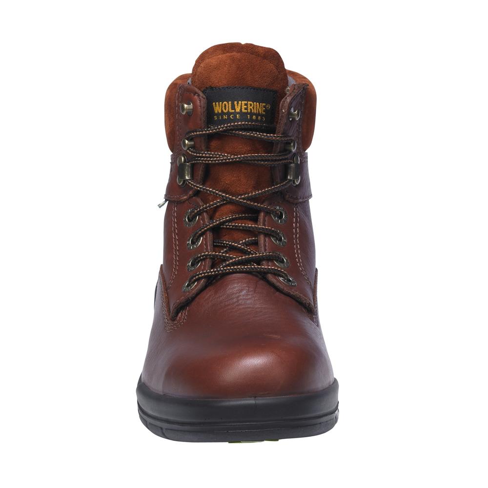 Men's W03122 DuraShock 6" Brown Soft Toe Work Boots