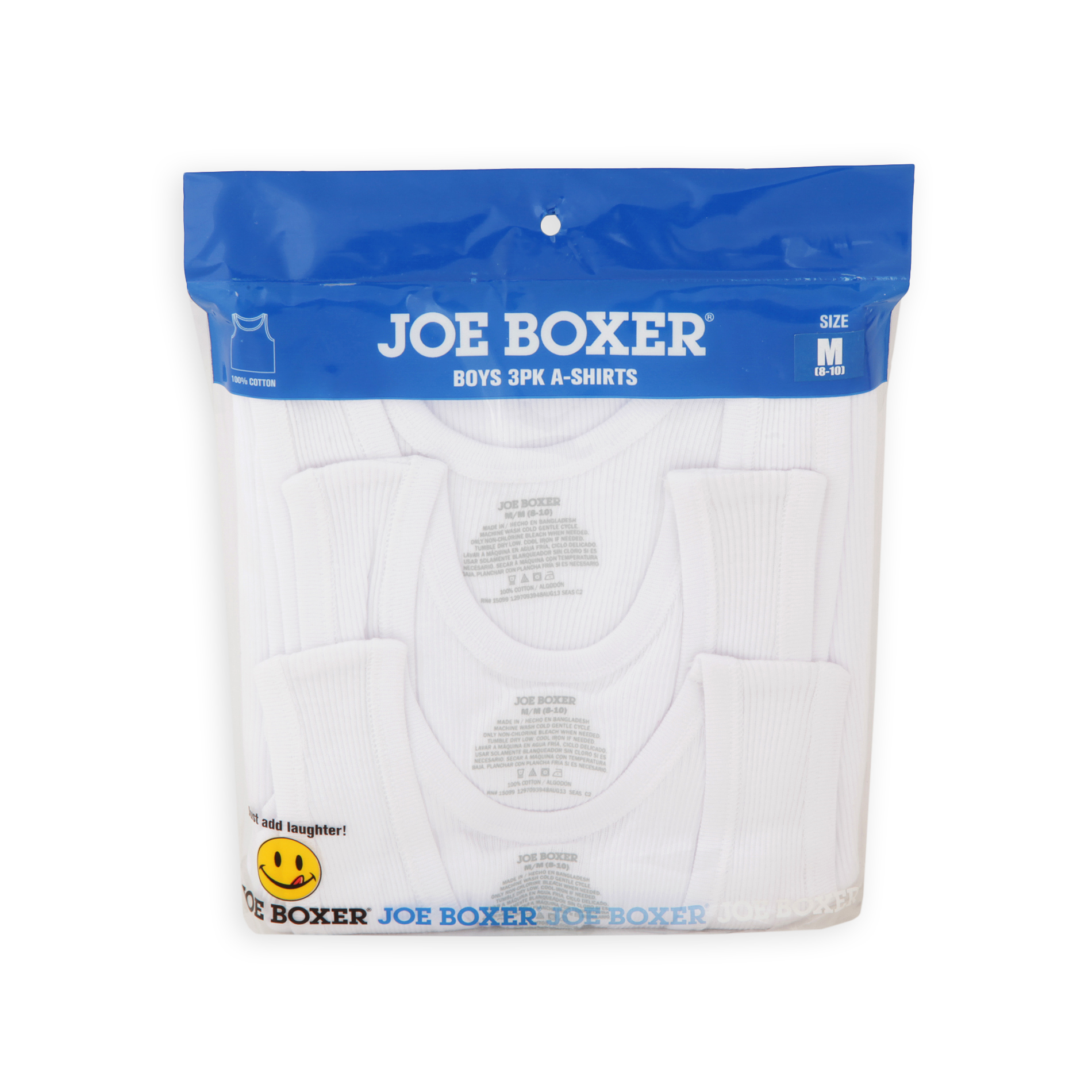 Joe Boxer Boy's 420 3Pack Cotton AShirts