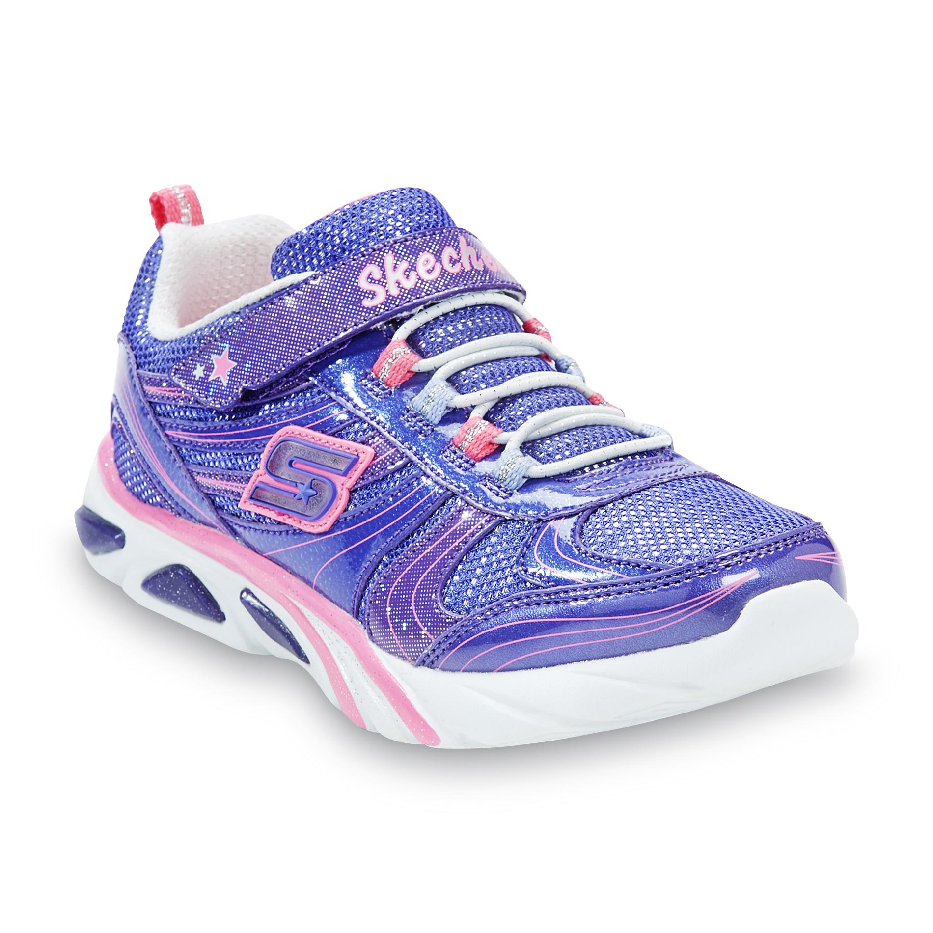 Skechers Girl's Lite Gemz Purple/Pink Athletic Shoes