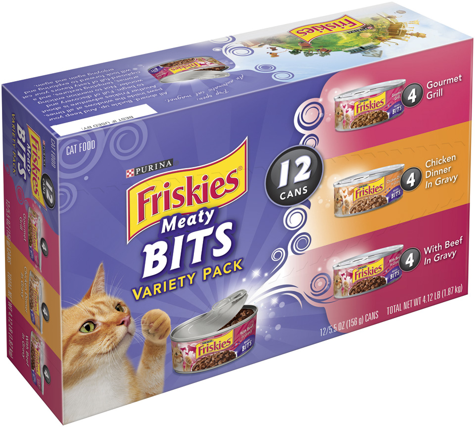 UPC 050000295074 Friskies Wet Meaty Bits Variety Pack Cat Food 125.5