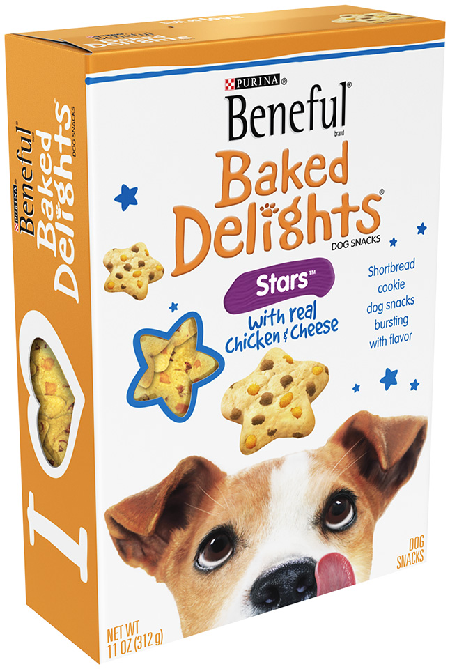 Beneful Baked Delights(TM) Stars(TM) with Real Chicken & Cheese Dog Treats 11 oz. Box