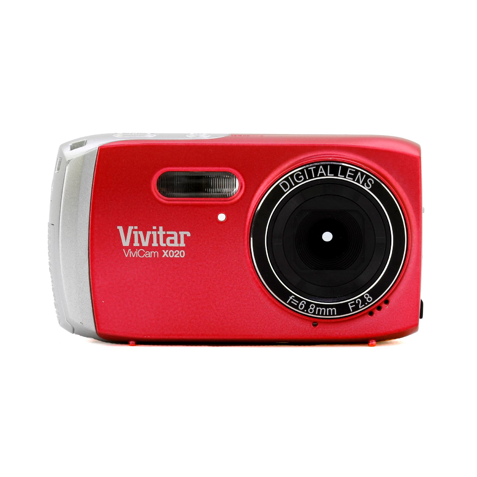 Vivitar Red ViviCam VX020 Digital Camera with 10.1 Megapixels