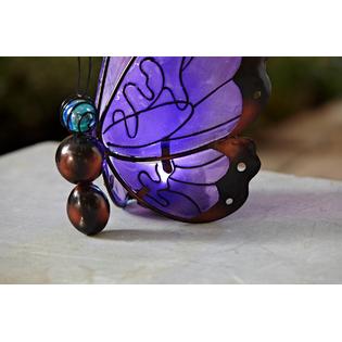 Essential Garden Solar Butterfly- Purple - Outdoor Living - Outdoor