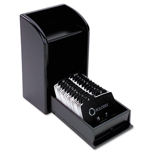 UPC 030402545700 product image for Wood Tones Photo Frame Business Card File | upcitemdb.com