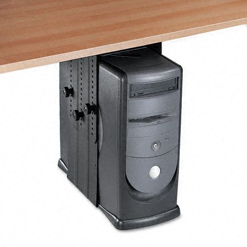 Fellowes Under Desk CPU Holder, 17w x 12d x 11h, Black