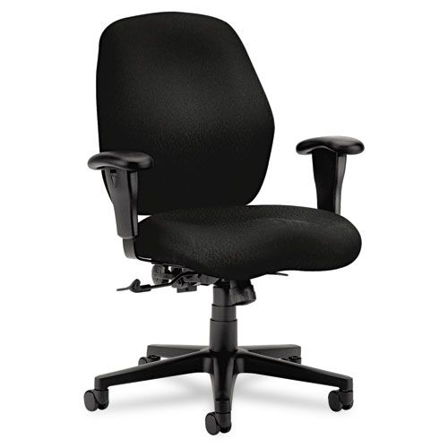 HON 7800 Series Mid-Back Task Chair, Tectonic Black