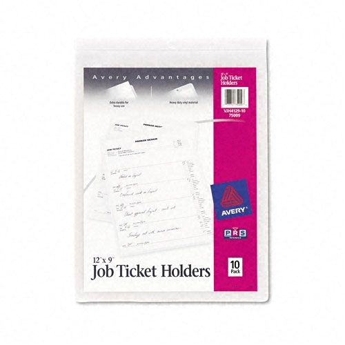 Avery Job Ticket Holders, Heavy Gauge Vinyl, 9x12, 10/PK at Kmart.com