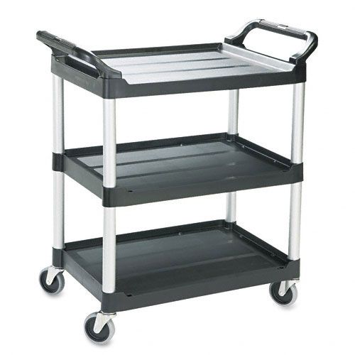 Rubbermaid Three-Shelf Economy Plastic Cart