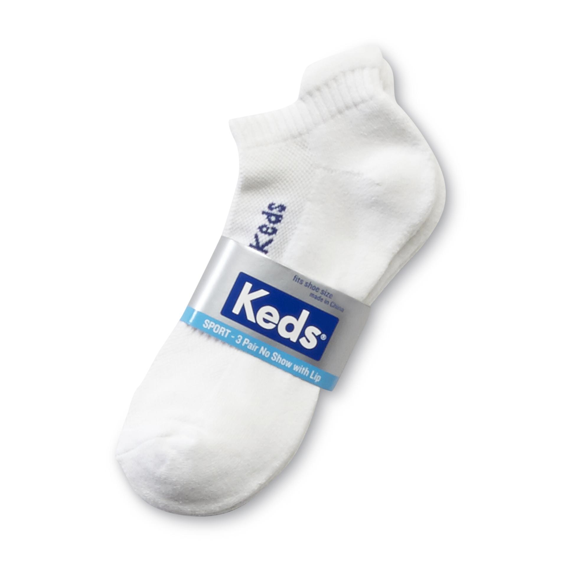 Keds Women’s 3 Pk Back Tab Sport Socks
