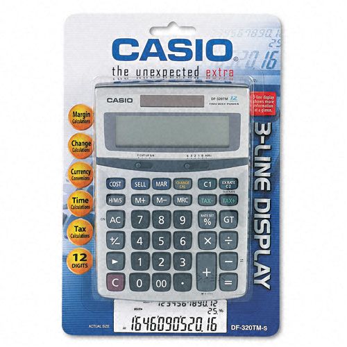 Casio DF-320TM Compact Desktop Calculator, 12-Digit LCD at Kmart.com