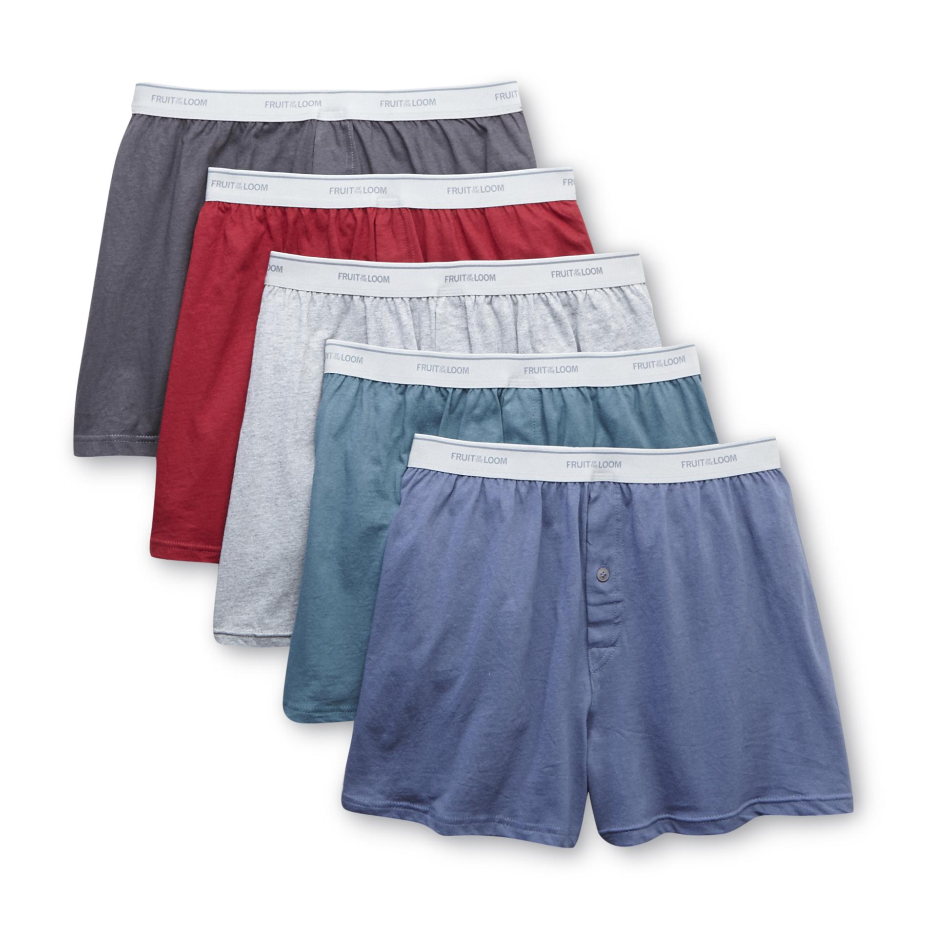 UPC 885306166380 Fruit of the Loom Men's Cotton Boxer Briefs 5 Pk