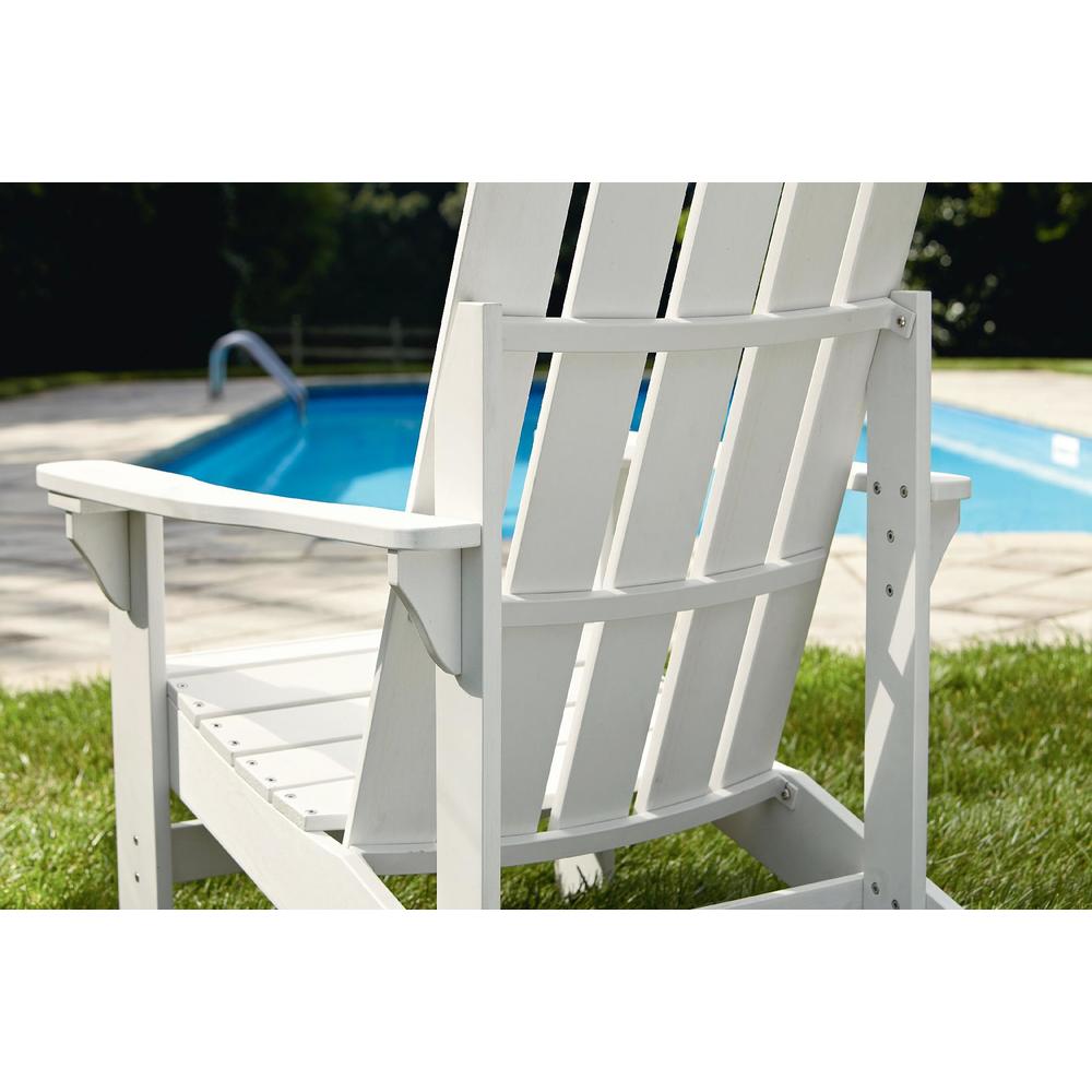 Adirondack Faux Wood Chair White