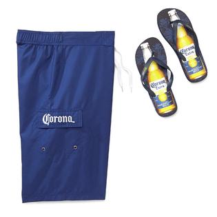 Corona Men's Big  Tall Swim Trunks  Flip-Flops - Clothing, Shoes ...