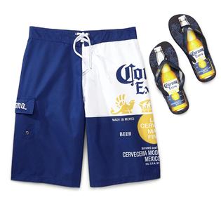 Corona Men's Big  Tall Swim Trunks  Flip-Flops - Clothing, Shoes ...