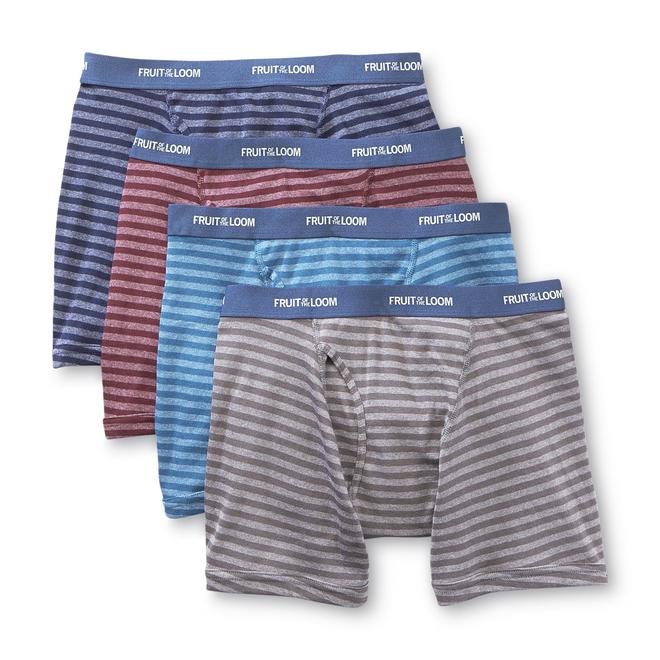 Fruit of the Loom Men’s Underwear 4 Pack Boxer Briefs Cotton Blend